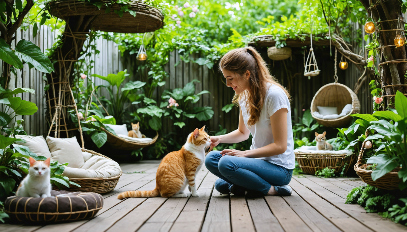 Découvrez comment transformer votre jardin en paradis pour chats et leur offrir la retraite de rêve apprenez à aménager un jardin idéal pour chats, un véritable paradis où ils pourront profiter d'une retraite sereine et pleine de confort.